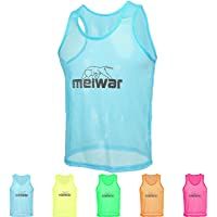 meiwar Petos De Futbol - Deportivas De Futbol | 10 Unidades | Petos de Entrenamiento para fútbol- Baloncesto- Hockey